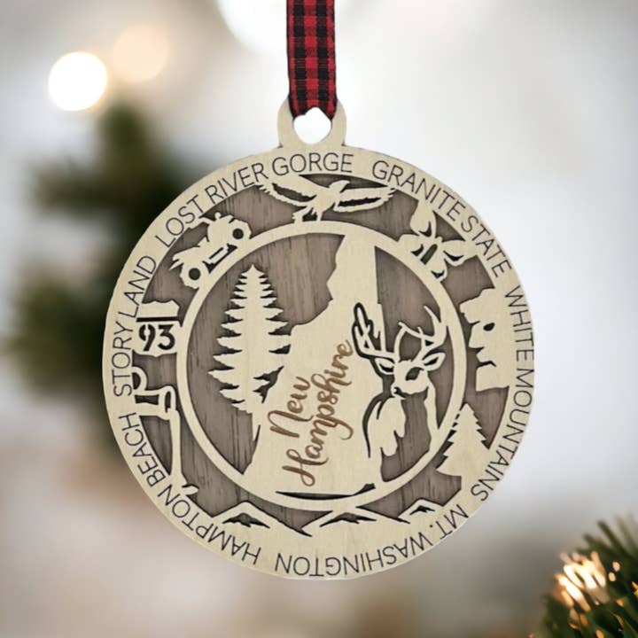 Woodlander Workshop - Vente Objets de décoration - Décoration de Noël New Hampshire Highlights3