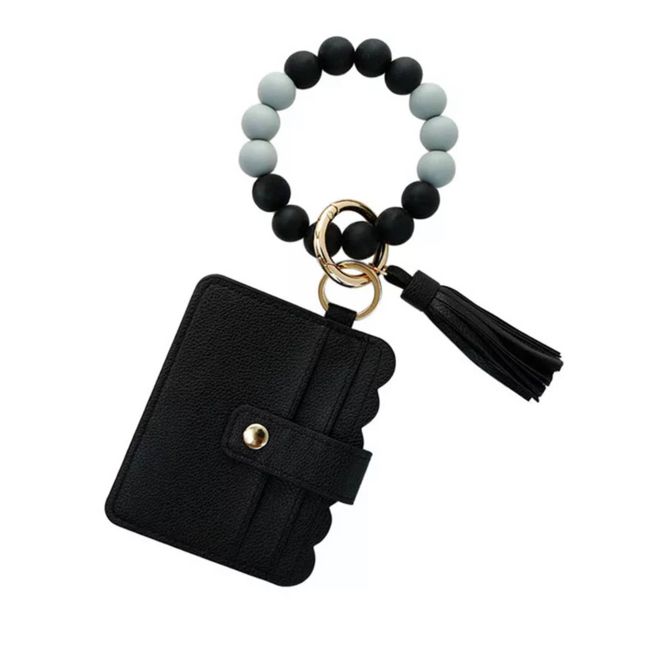 Mavi Bandz - Wholesale Keychain Bracelet - Wallet Wristlet Silicone Bead Tassel Keychains Women Girls9