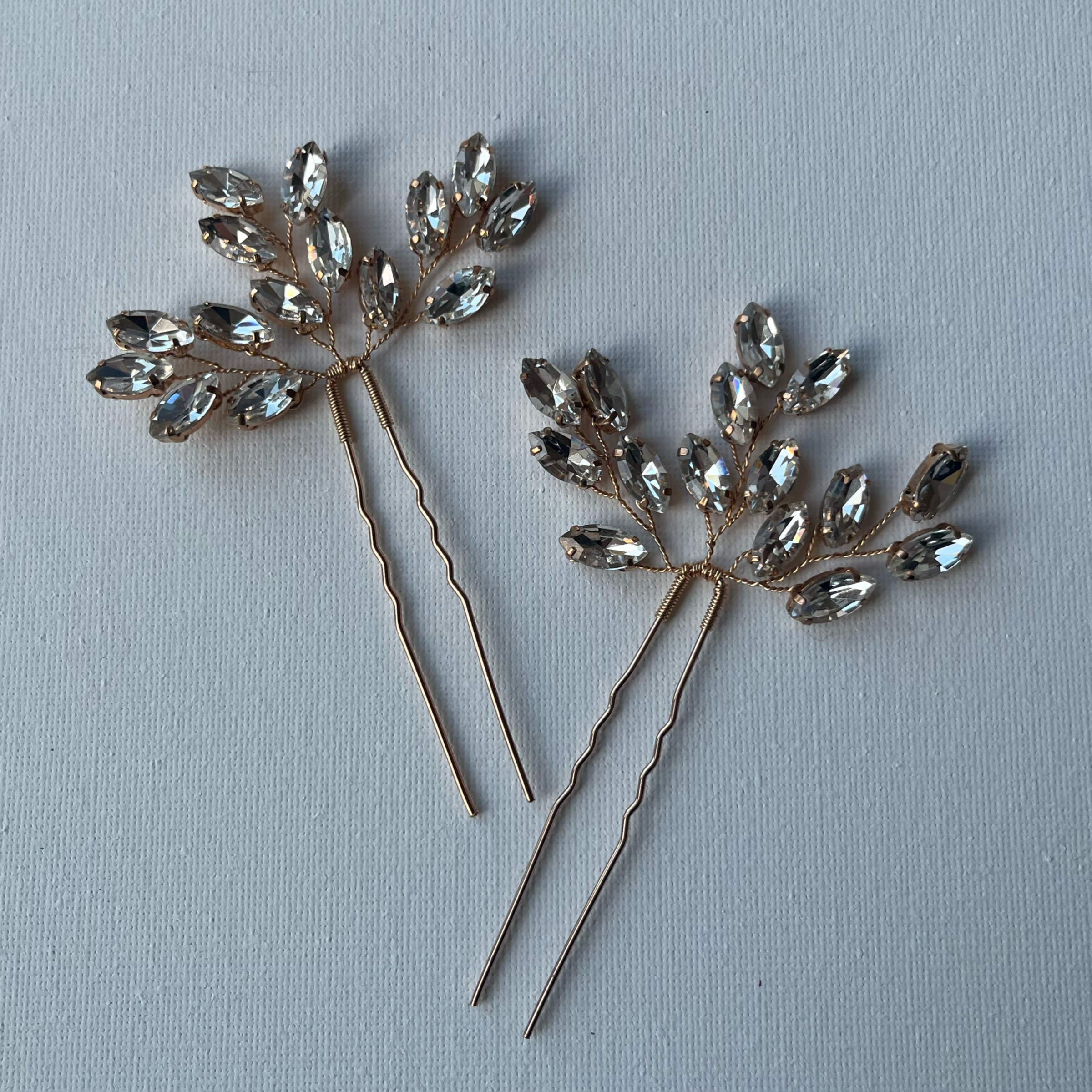 SallyJaneBridal - Wholesale Hair Pin - Esther Hairpins Gold - bridal hair jewelry - set of 21