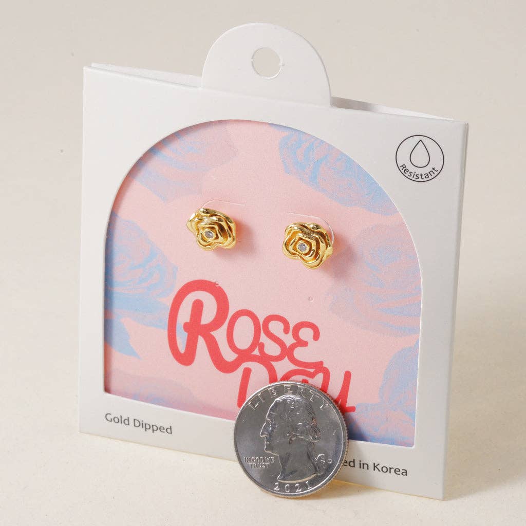 INKI STUDIO - Vente Clous d'oreille - Rosie Rose, Boucle d'oreille3