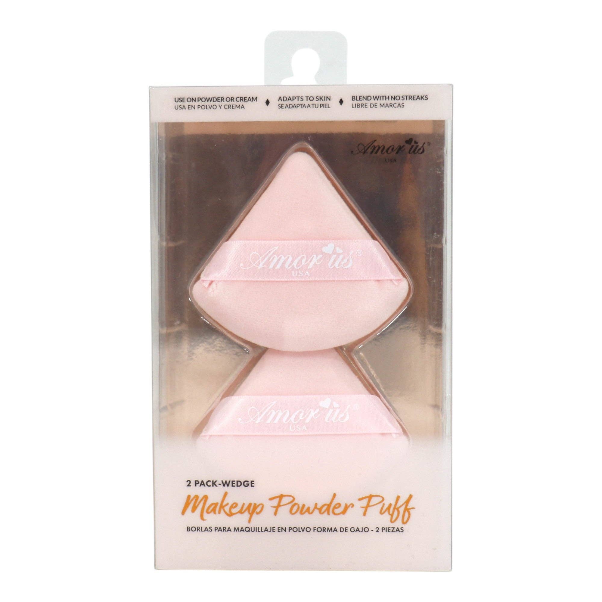 Assorted Makeup Powder Puff Wedge MPP-4  (4PK) for wholesale on Faire2