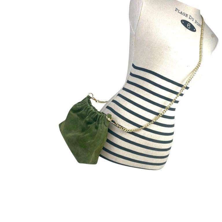 Chenson & Gorett - Wholesale Shoulder Bag - Women's - Bolso de cubo de ante de cuero genuino para mujer11