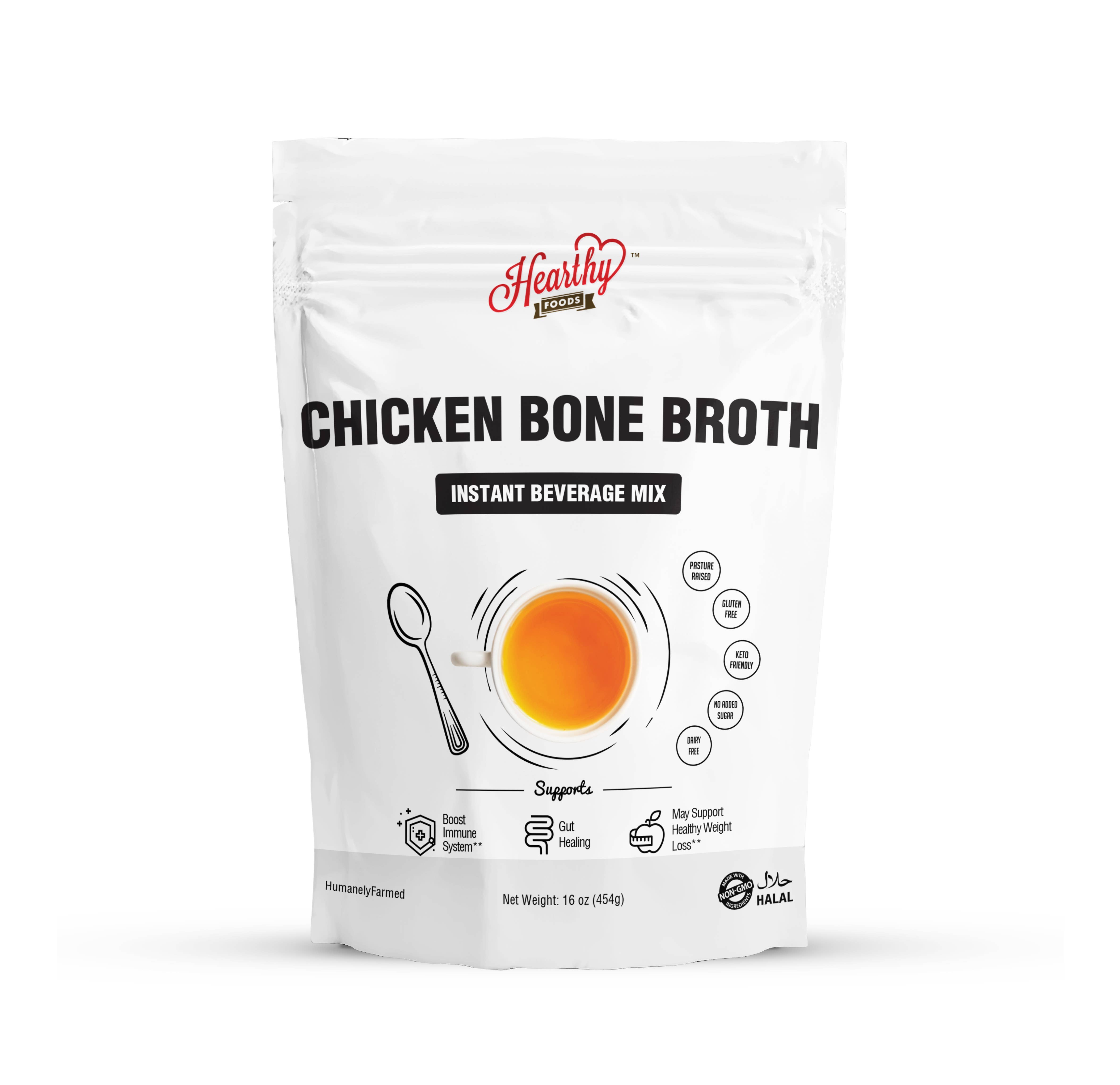 Hearthy Foods - Wholesale Broth - Chicken Bone Broth Powder