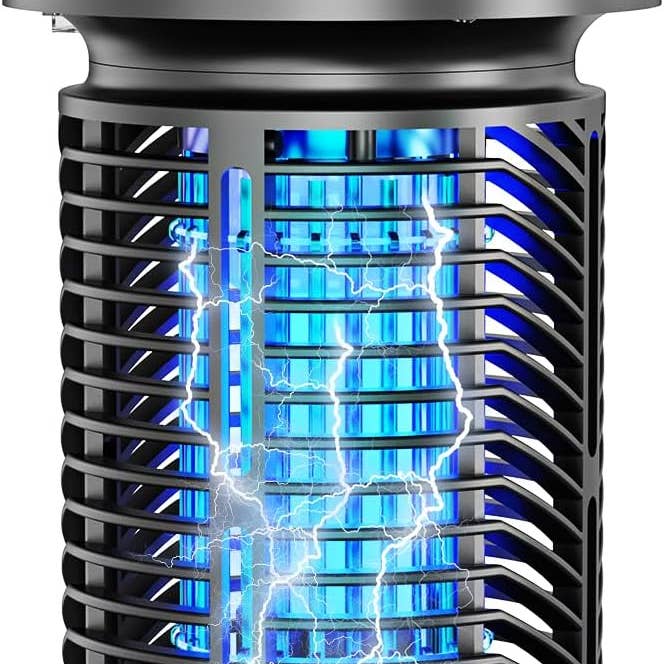 Infinite Basics - Wholesale Anti-muggenspray - Buiten Elektrische Insectendoder, 4200V/20W Hoog Vermogen Spanning Muggenvanger, IPX4 Waterdichte Vliegenvallen, Insectendoder voor Kamperen, Achtertuin, Terras en Tuin