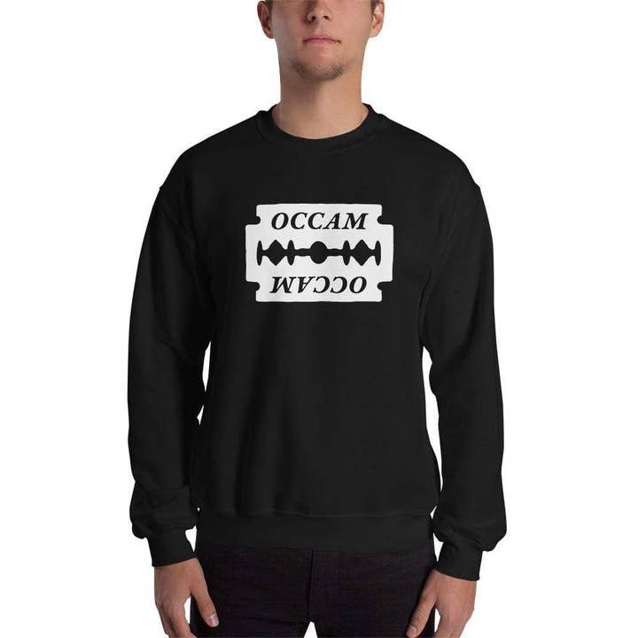 Rasoir d'OCCAM - Sweatshirt pour la vente par The Philosopher's Shirt