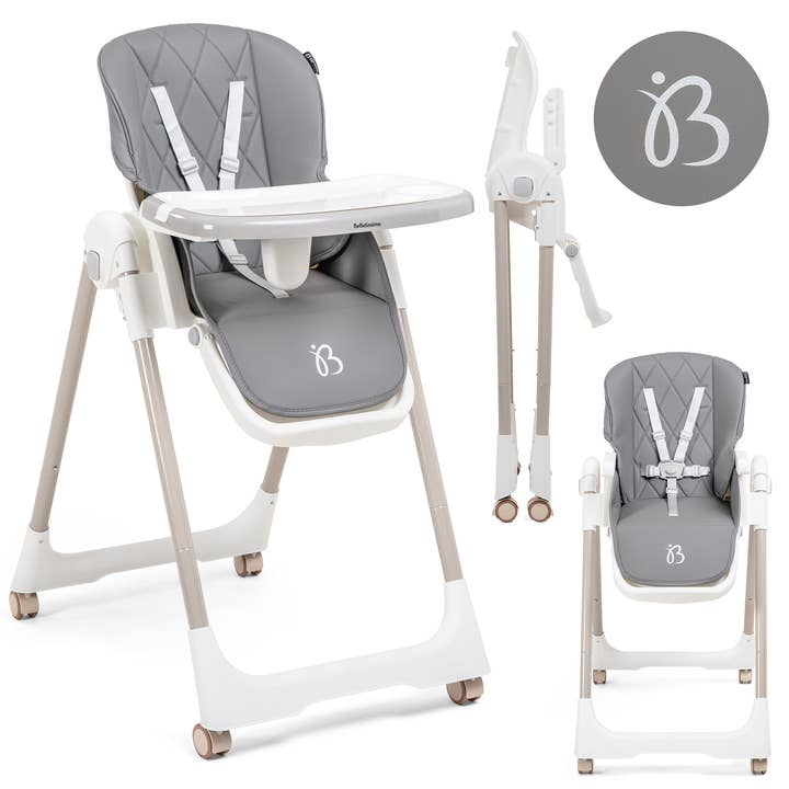 Bebelissimo - Seggiolone evolutivo per bambini - Pieghevole - Compatto - Regolabile in altezza - Da 6 mesi a 3 anni (15kg) - grigio per la vendita all'ingrosso da parte di Bebelissimo J'aime