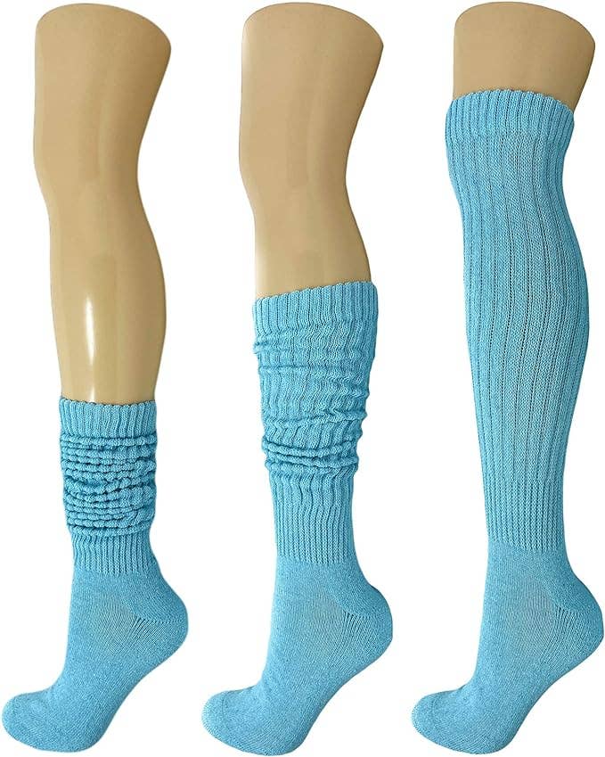 Mars Outlet Store LLC - Wholesale Socks - Women's - Cotton Slouch Boot Socks for Women Shoe Size 5 to 10 3 Pairs12