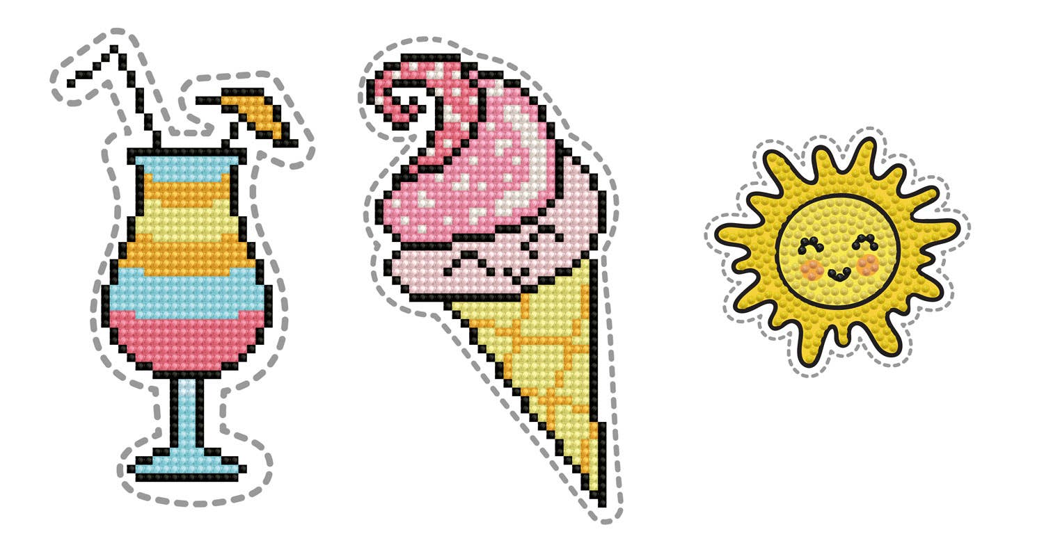 Toysmith - Wholesale DIY Craft Kit - Kids - Diamond Dotz Sunshine1