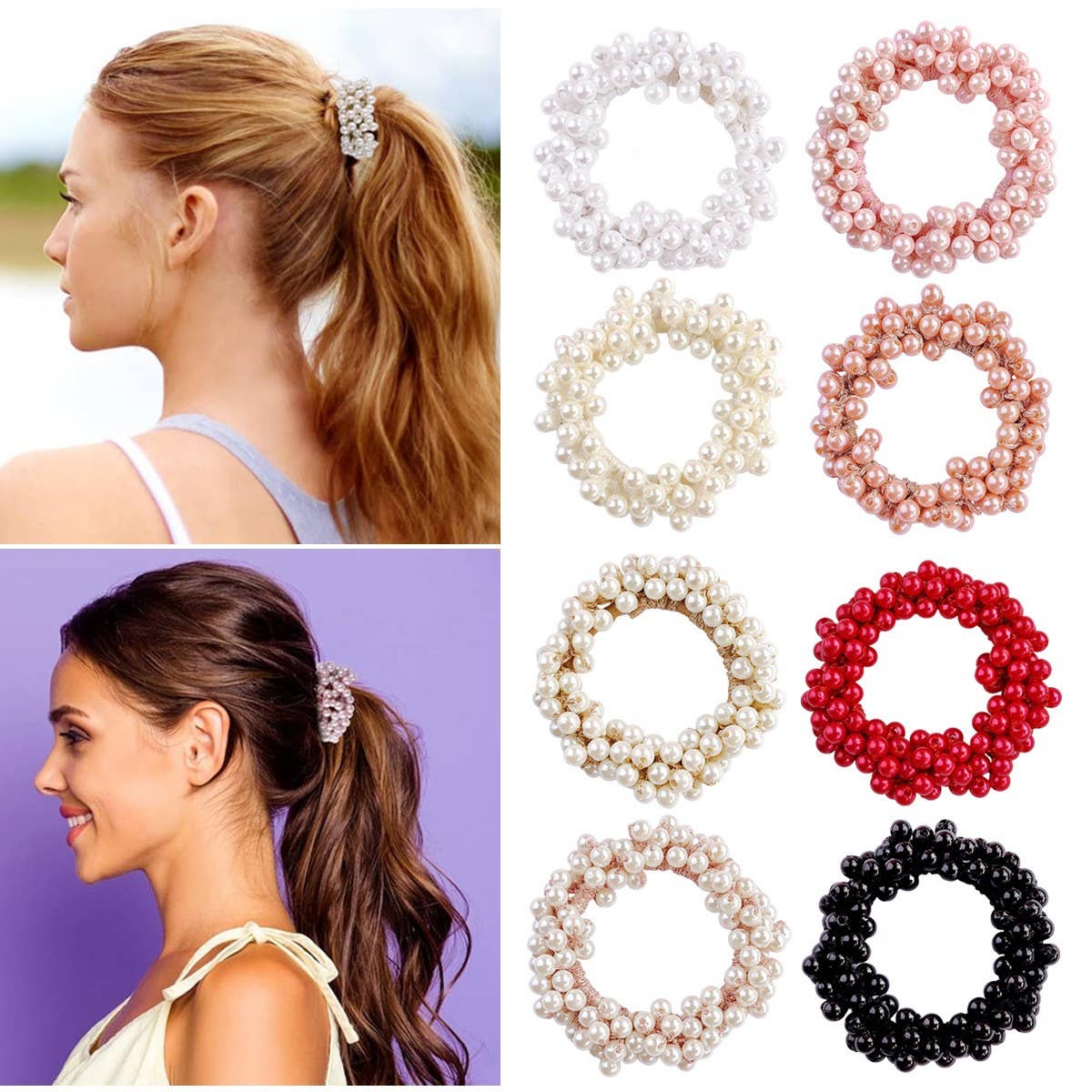 JOSSLYN by wall to wall - Wholesale Hair Clip - Women's -  PEARL HAIR COILS | 40S7333