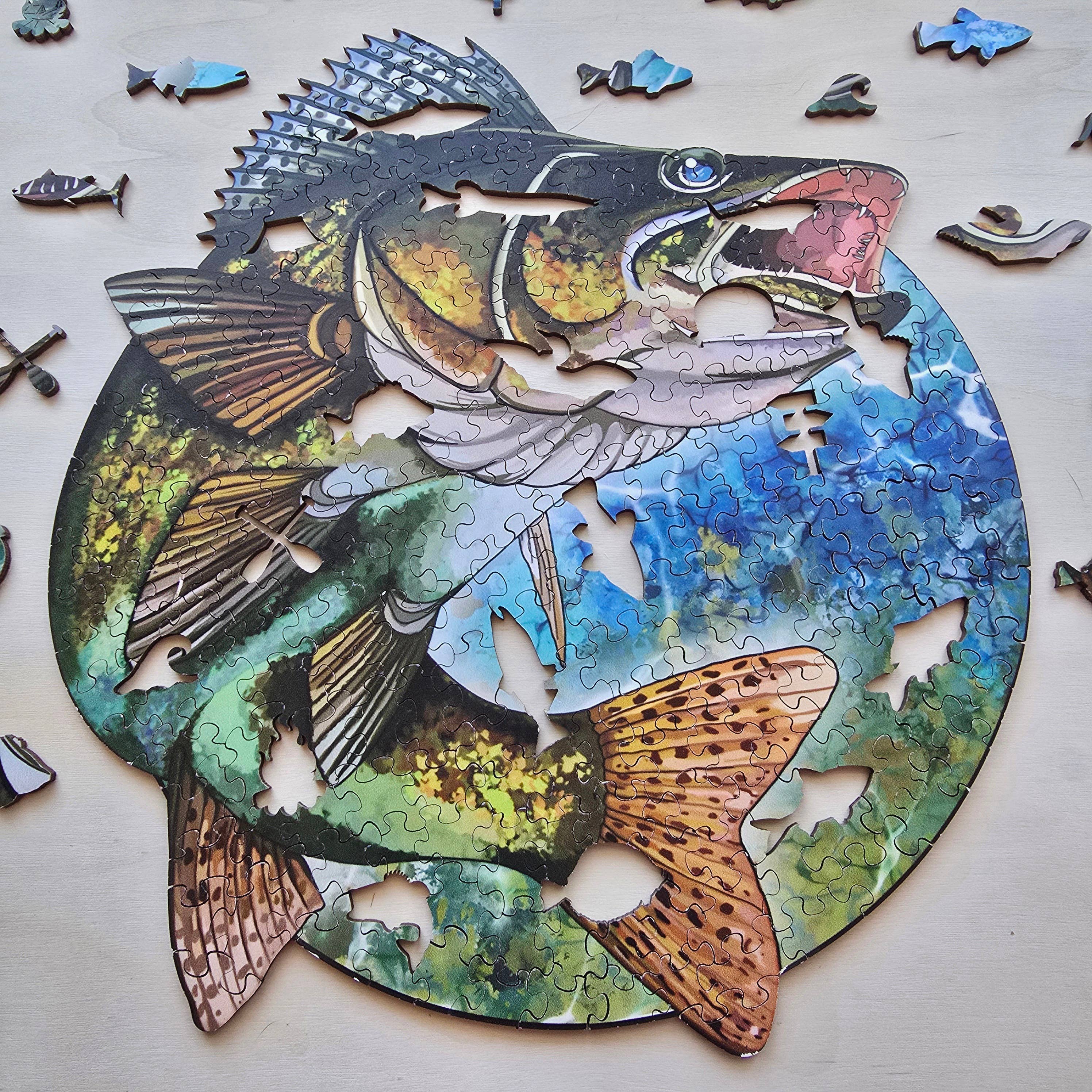 Art Factory LLC - Wholesale Puzzle - Adult - Walleye wooden puzzle2