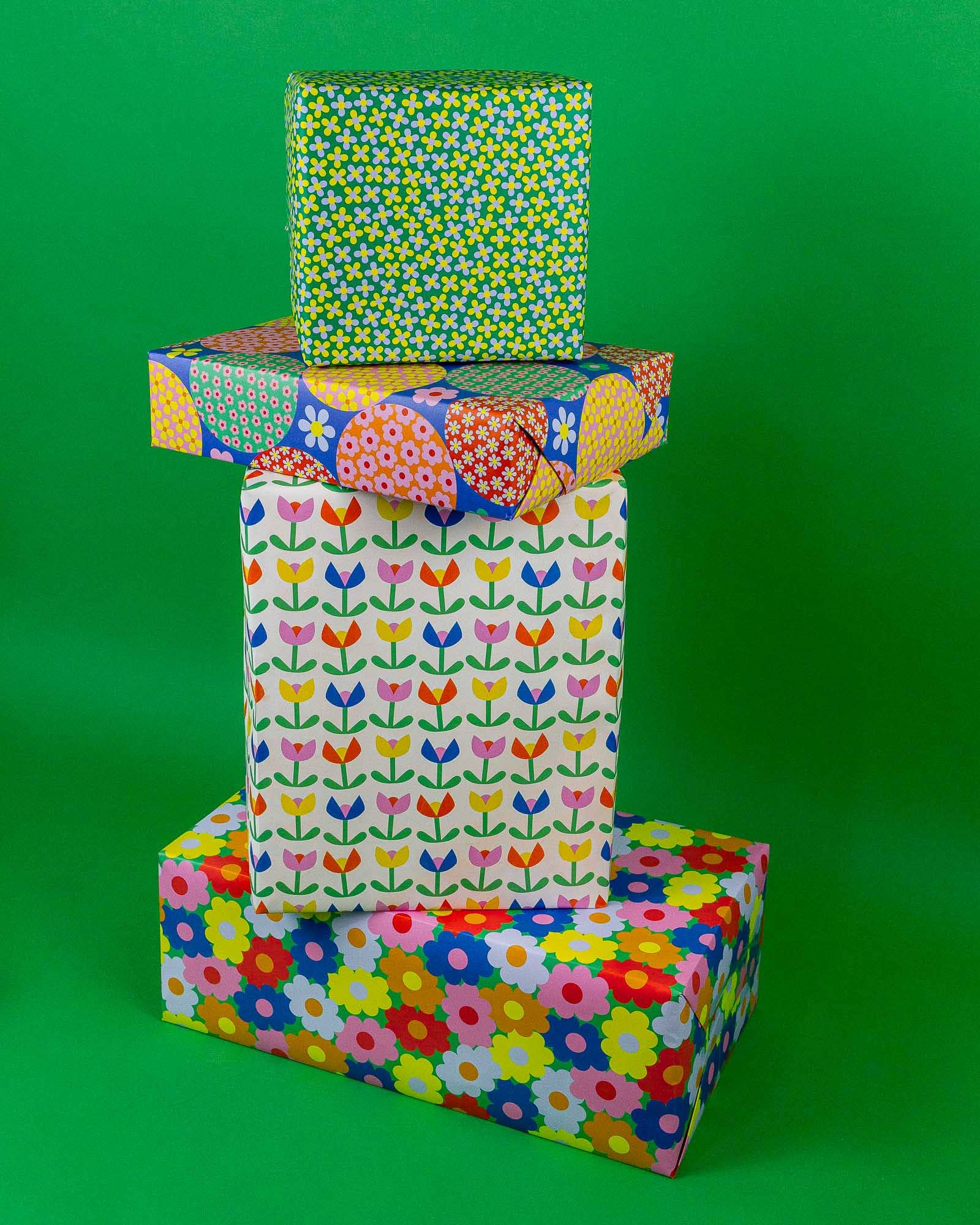 My Darlin' - Wholesale Flat Wrap - Round and Round The Garden Gift Wrap Sheets or Roll3