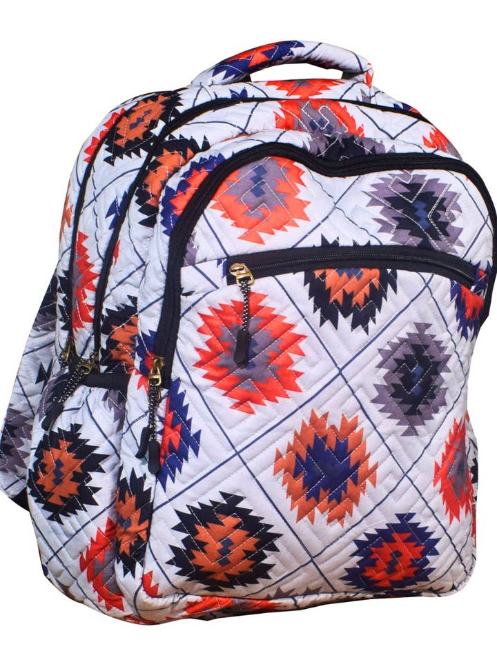 Quilted Backpack, Design 4 for wholesale by El Paso Saddleblanket