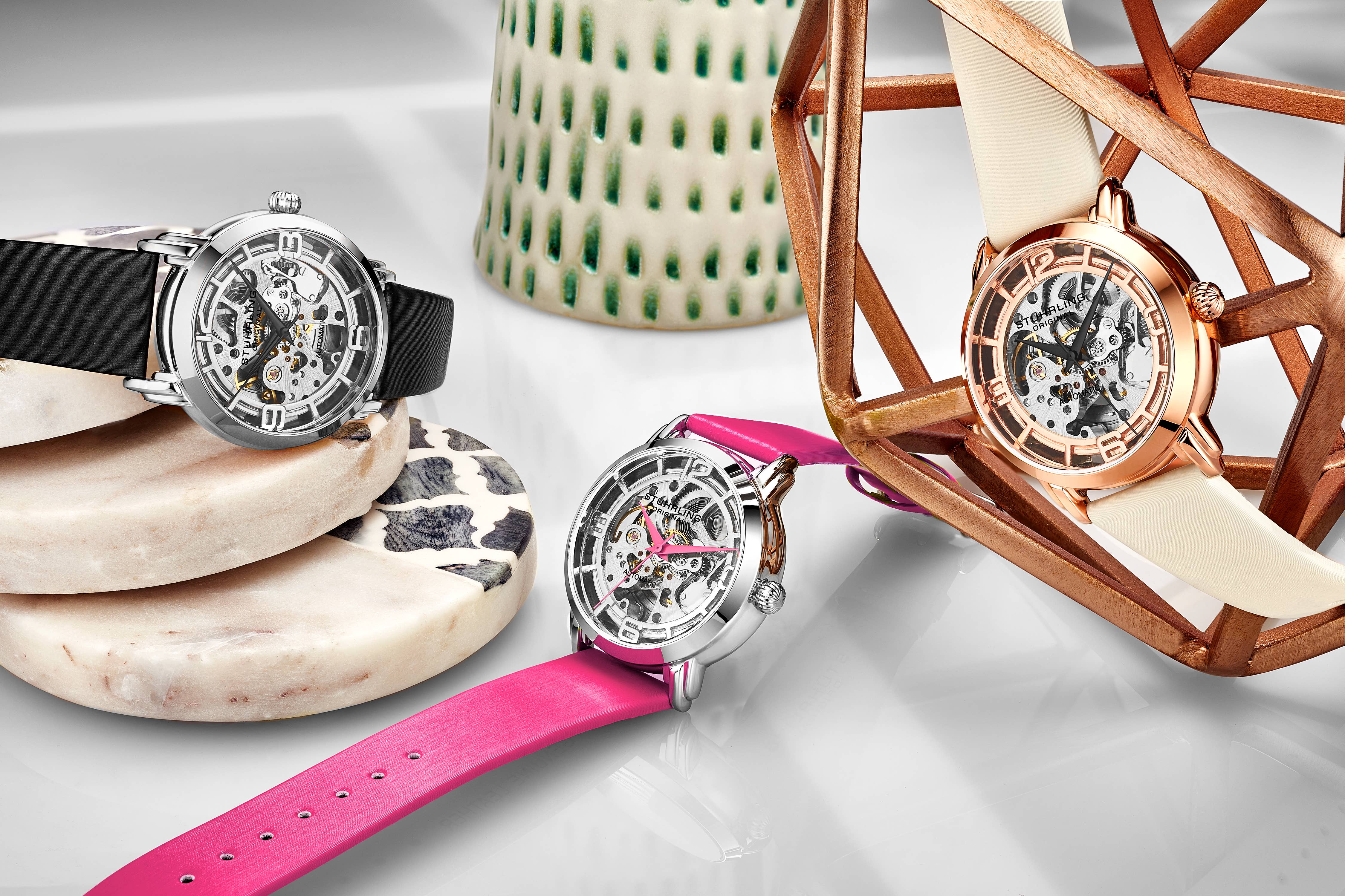 Stuhrling – Großhandel Armbanduhr – Damen – Winchester 3982 Automatisches 40 mm Skelett2