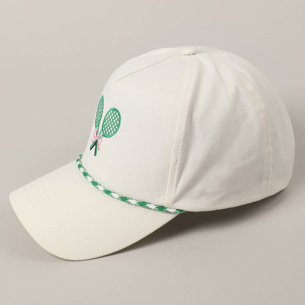 Fashion City – wholesale Truckerkeps – Unisex – Keps med broderade tennisracketar och band2