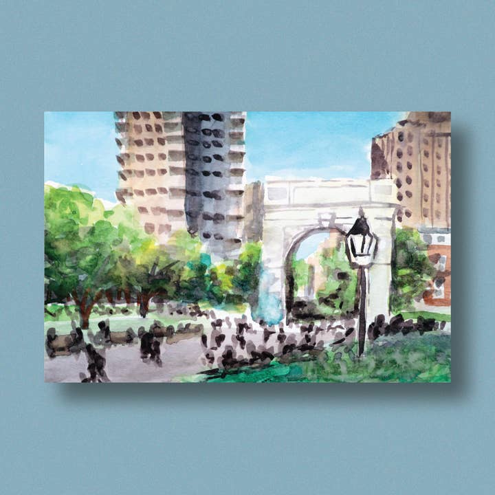 Washington Square Park Postcard for wholesale by Un Bateau