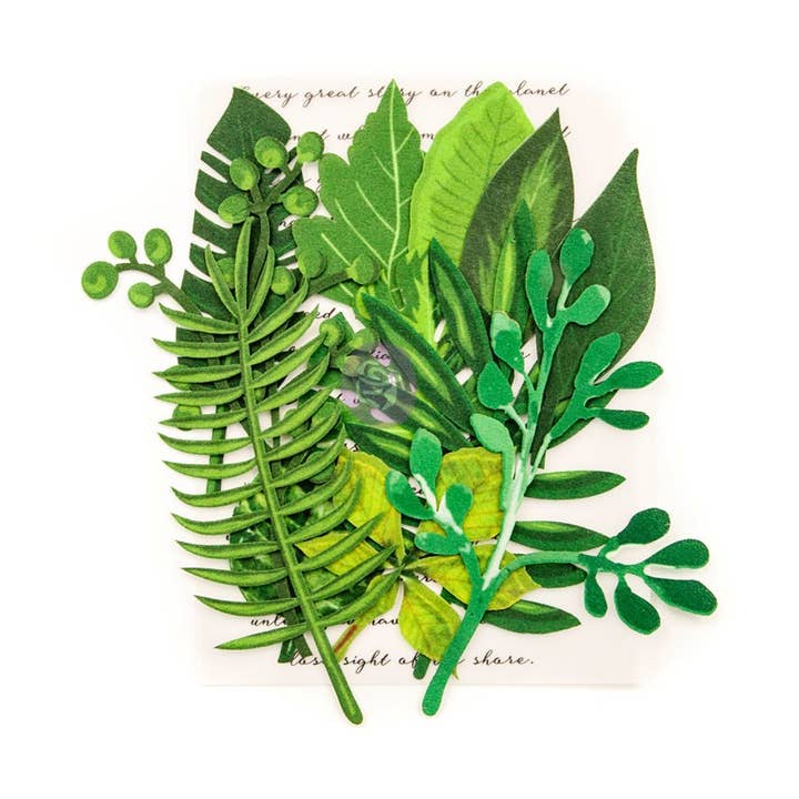 Prima Marketing Inc - Wholesale Artificial Flowers - Prima Marketing Leaf Embellishments Evergreen 6553506356330