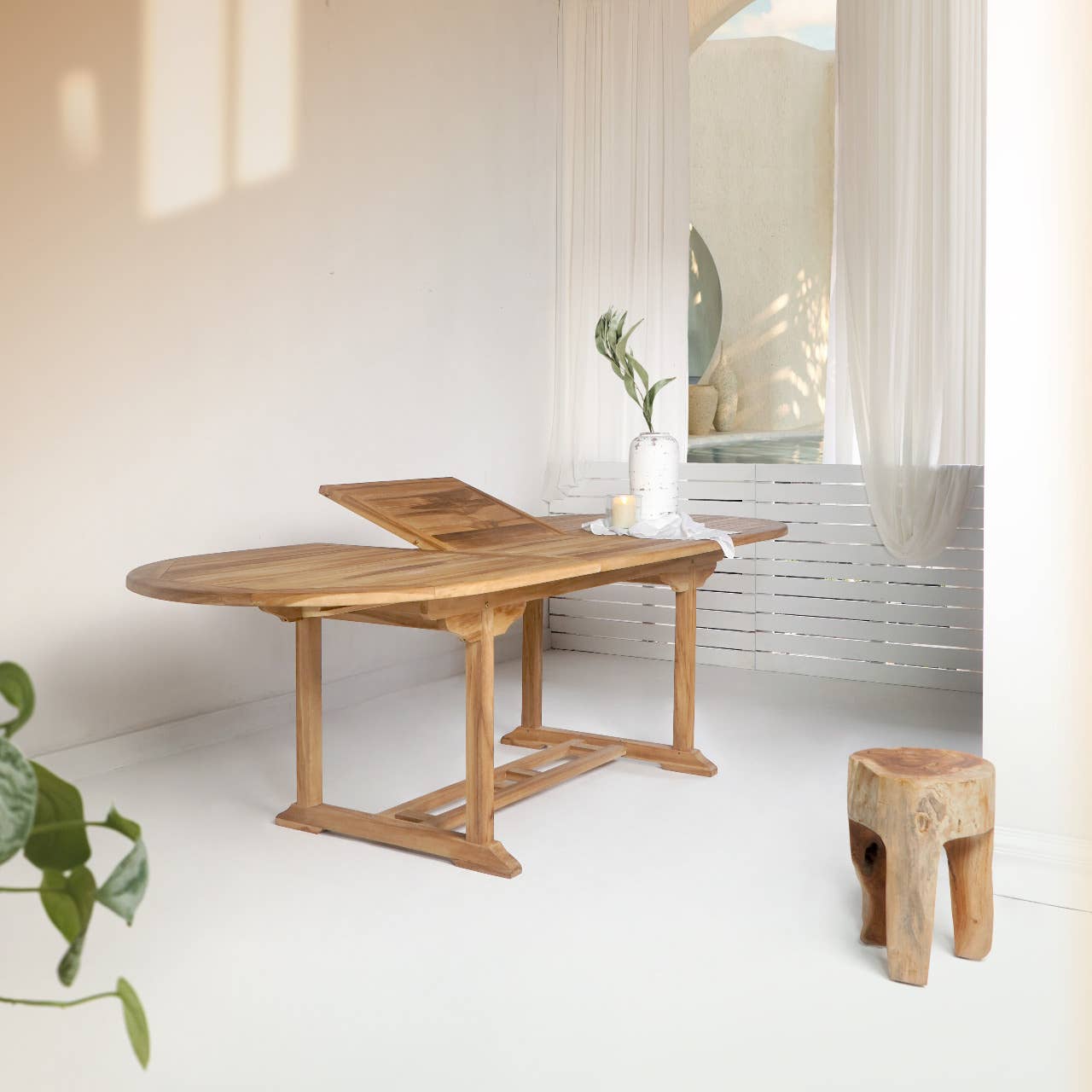 House Nordic - Wholesale Side Table - Salamanca Teak Dining Table1