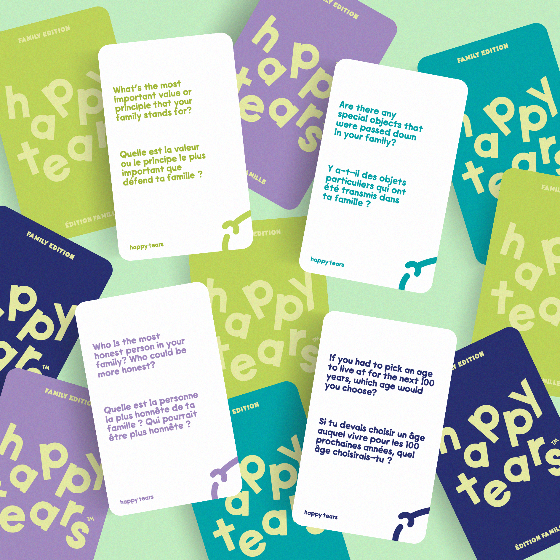 Happy Tears - Wholesale Card Game - happy tears: family edition (bilingual conversation cards)2