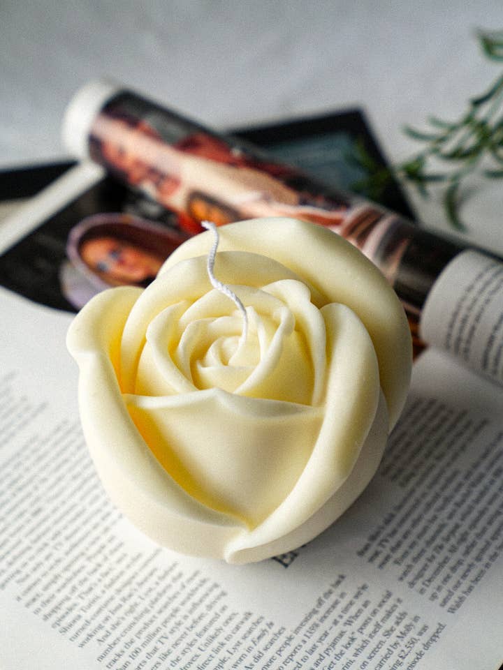 XL Rose Shape Soy Wax Candle | Decorative Home Decorative for wholesale by Gokican