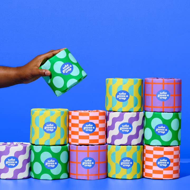 Who Gives a Crap - Wholesale Toilet Paper - 100% Recycled Toilet Paper - 48 Super Long Rolls