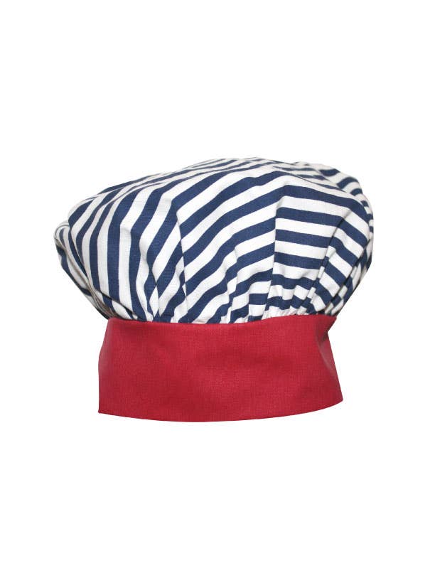 Handstand Kitchen - Wholesale Apron - Kids - Striped Deluxe Youth Apron Set - 3 Pc Kids Chef Hat & Mitt6