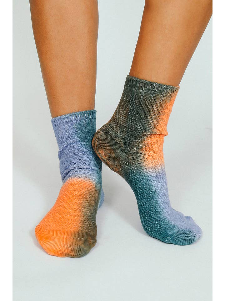 Tailored Union - Vendita all'ingrosso Calzini - Donna - Calzino alla caviglia termico tie-dye