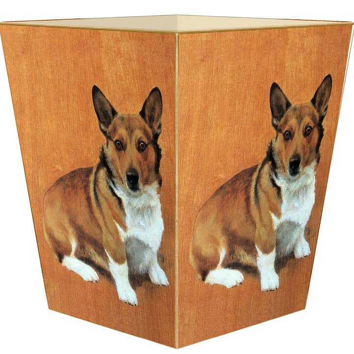 Corgi Wastepaper Basket for wholesale by Marye-Kelley
