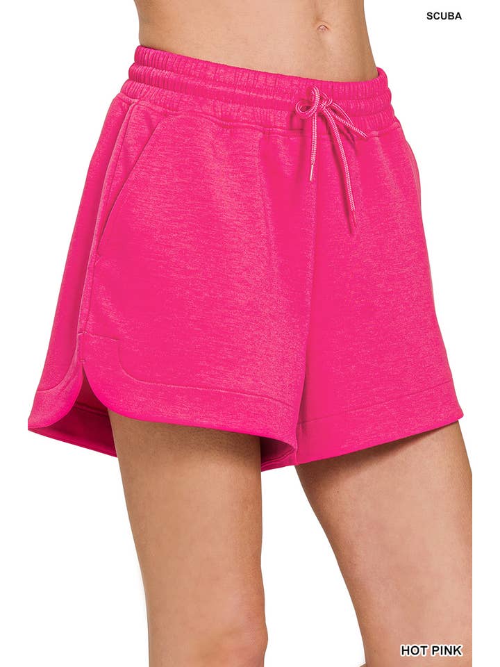 Vanilla Monkey - Wholesale Lounge Shorts - Women's - Scuba Elastic Waistband Shorts With Pocket5