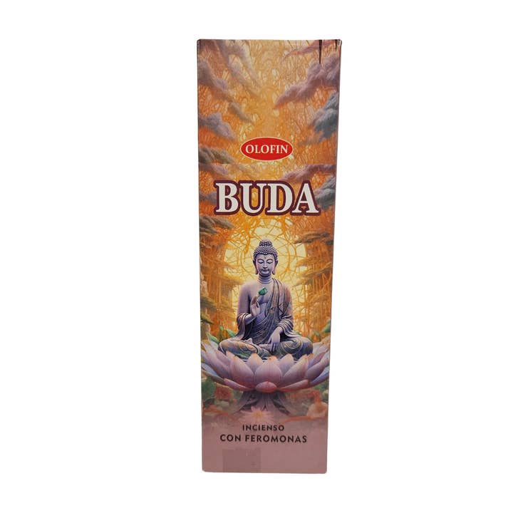 Boîte de 25 paquets d'encens Buda pour la vente par Botanica Luz Del Dia Inc