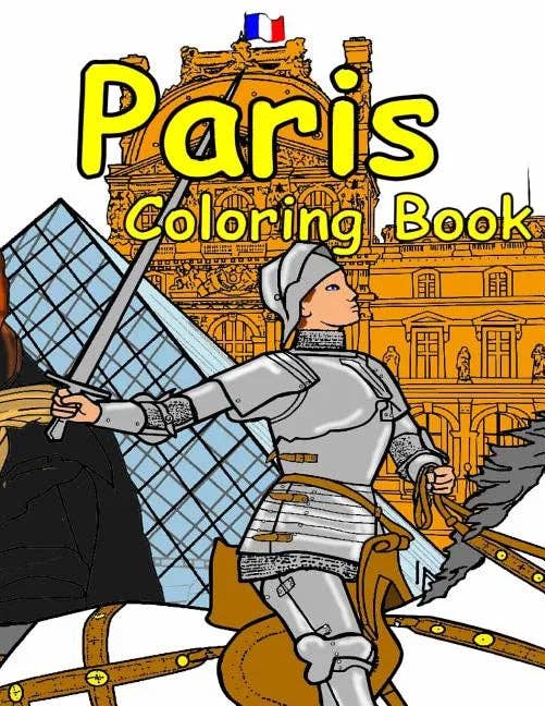 Books by splitShops - Wholesale Coloring & Activity Book - Adult - The Paris Coloring Book: Featuring the history, art and architecture of France. - Paperback0