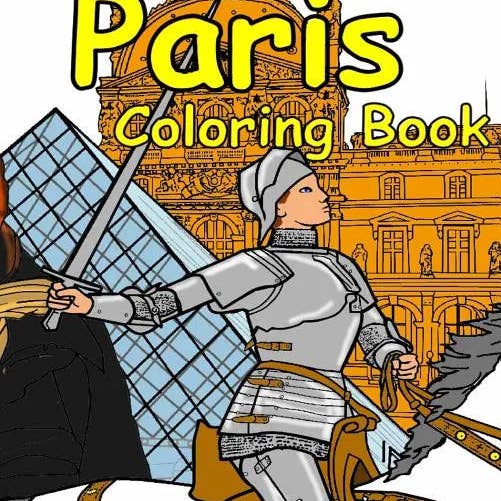 Books by splitShops - Wholesale Coloring & Activity Book - Adult - The Paris Coloring Book: Featuring the history, art and architecture of France. - Paperback