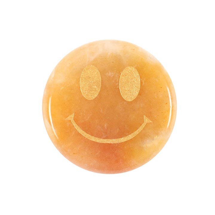 Something Different Wholesale - Wholesale Spiritual Stone/Crystal - Be Brave Yellow Jade Happy Face Crystal