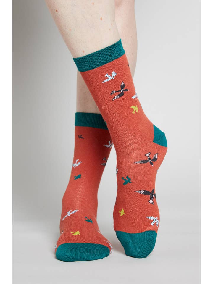 Nomads – wholesale Socks – Unisex – SK0456 Organic Cotton Swallows Socks2