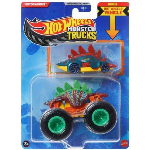 Empire Discount - Wholesale Toy Car/Truck - Kids - Mattel Hot Wheels Monster Truck 1:64 with Crushable Car3