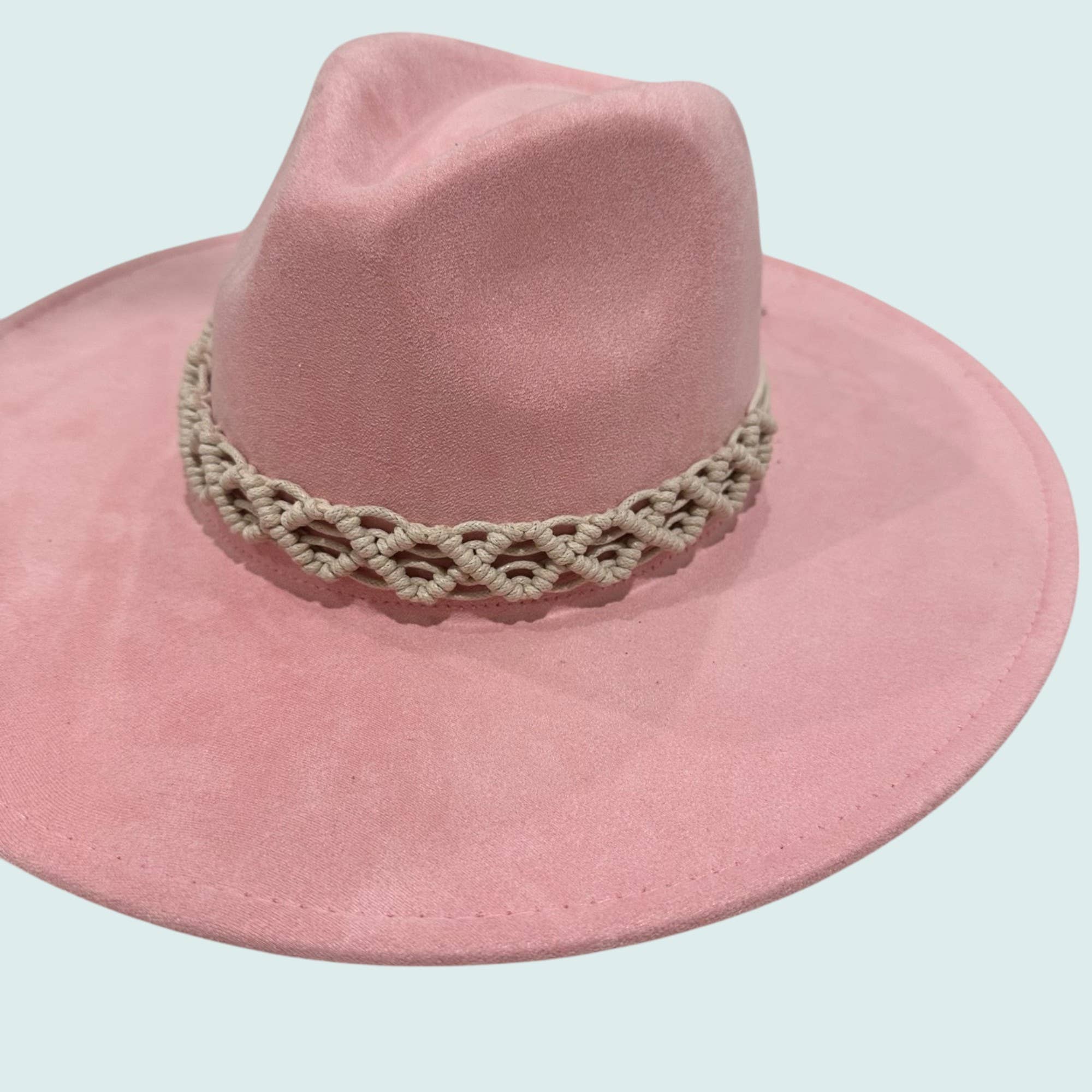 Bella Betty - Wholesale Hat Accessory - Women's - Handwoven Macramé Hat Band – Set of 3 (Boho Chic Adjustable)1