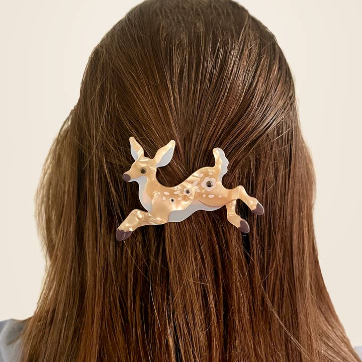 Cambrasine - Wholesale Hair Clip - Women's - Leaping Fawn Hair Barrette0