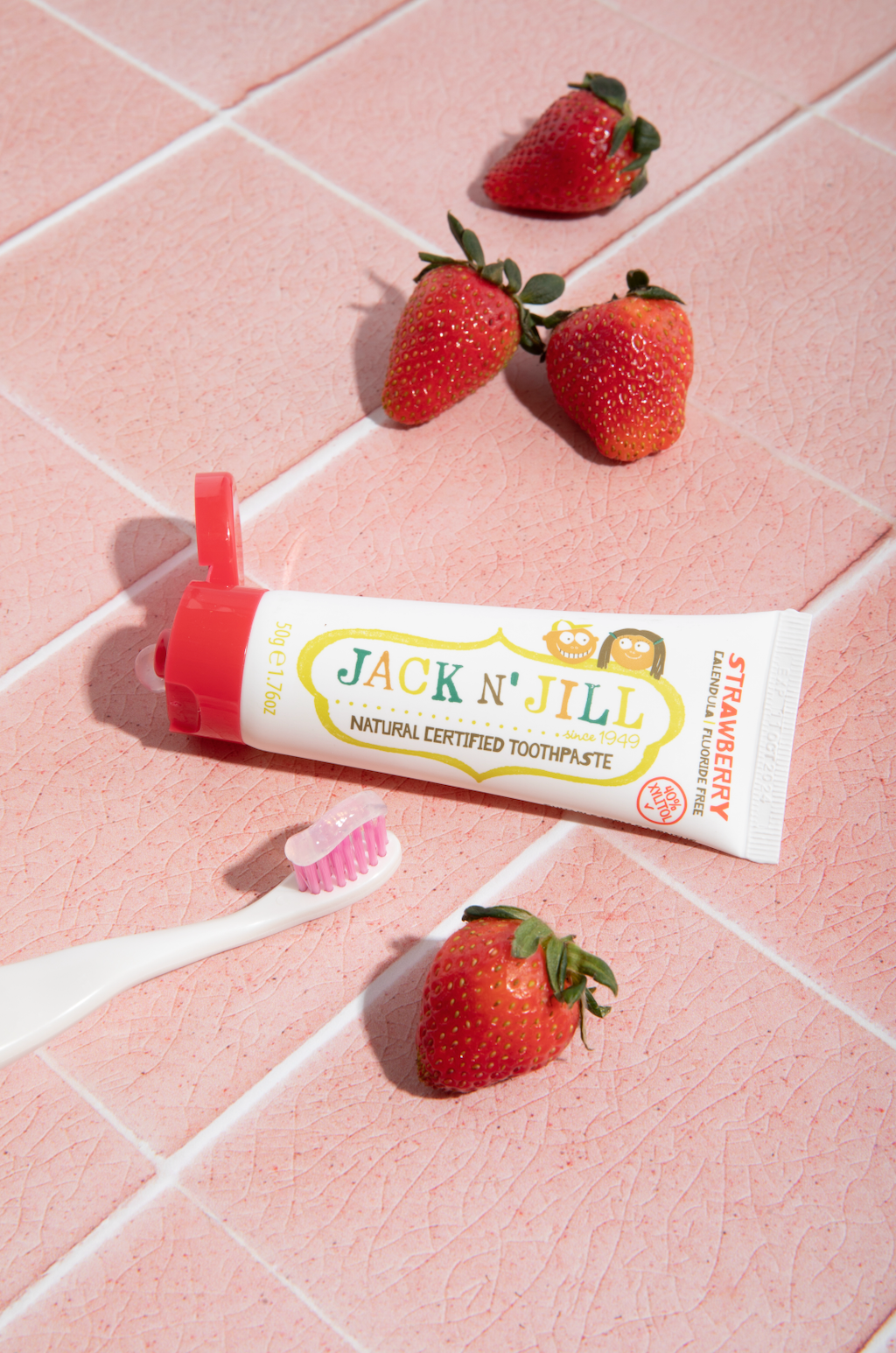 Jack N' Jill Kids & NFco - Wholesale Toothpaste - Jack N' Jill Natural Certified Kids Toothpaste Strawberry3