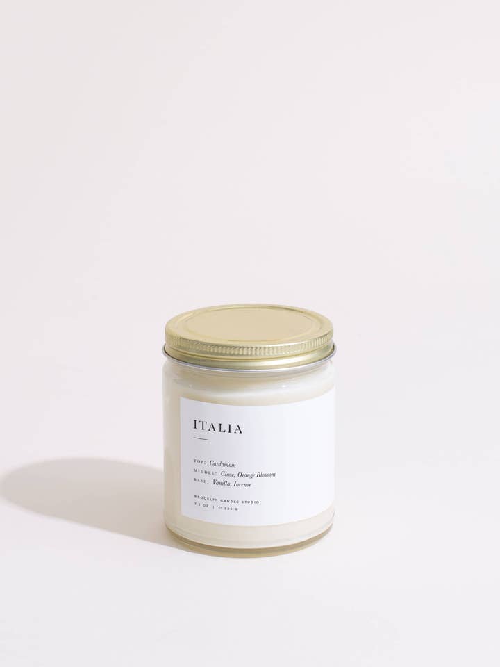 Candela in barattolo Italia per la vendita all'ingrosso da parte di Brooklyn Candle Studio (EU)