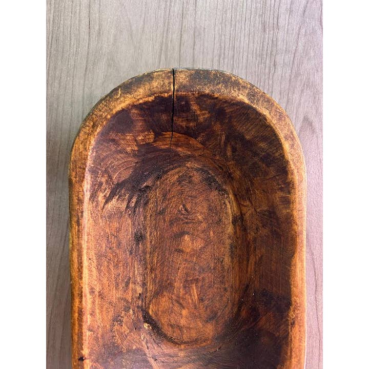 Rustic Farm - Wholesale Decorative Plate/Dish/Bowl - Zara Wood Bowl, Handmade, Farmhouse Décor #B - 7.8