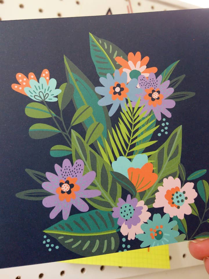 Tropical Blooms Card for wholesale by Michele Payne