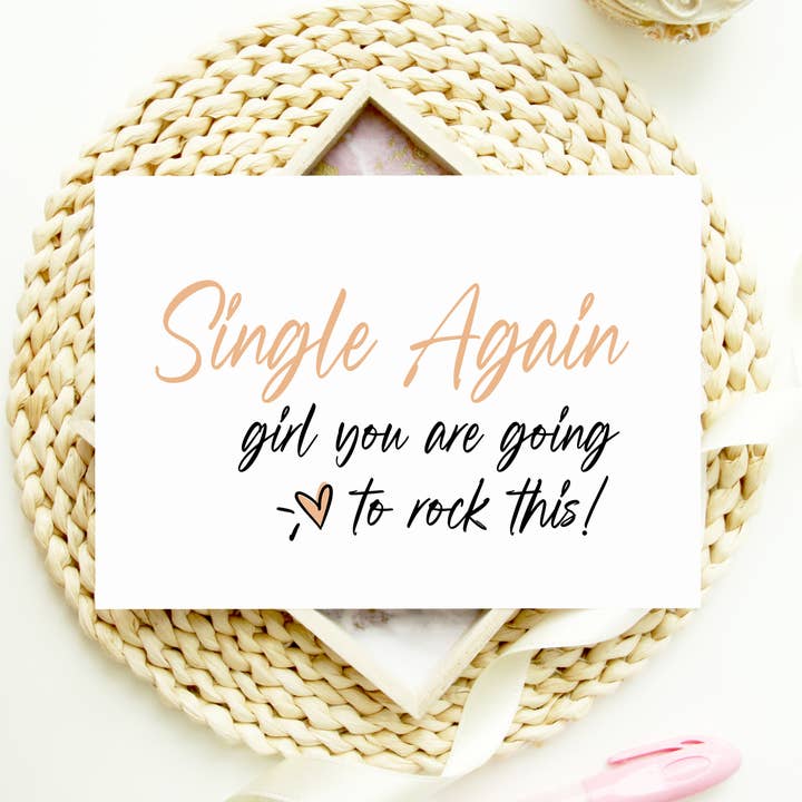 Divorce Break Up Card For Friends and Sister Single Again for wholesale by Coco Press