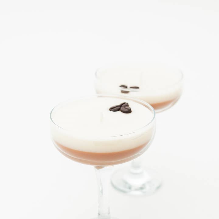 Martini Candle Co. - Wholesale Novelty Candle - Scented 7 Ounce Espresso Martini Candle. Coffee. 1