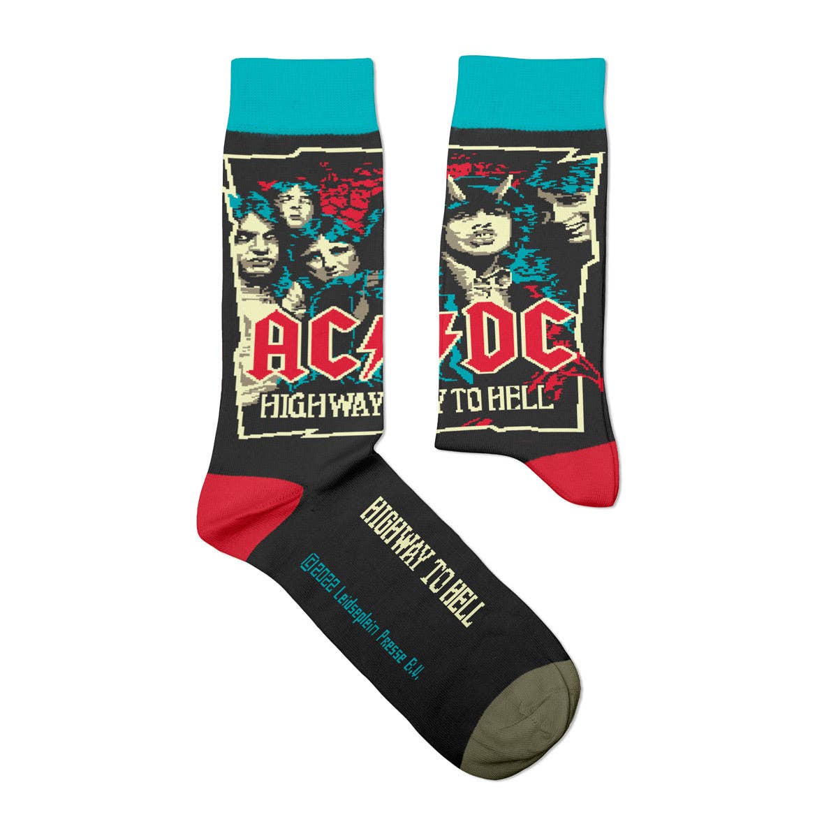 Sock Affairs - Vente Chaussettes – unisexe - Chaussettes AC/DC Highway to Hell en cadeau2