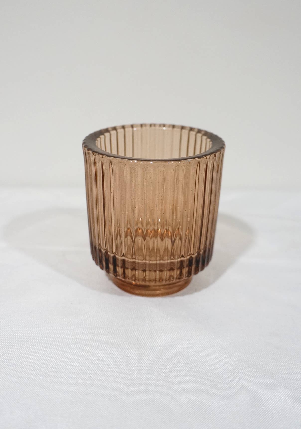 Sweet Home Deco - Wholesale Candle Holder - Thick Glass Votive Candle Holder, Tabletop Ribbed Votive 1