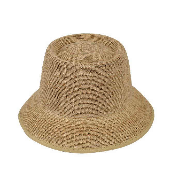 Jeanne Simmons Accessories - Wholesale Bucket Hat - Women's - Raffia Crochet Gambler Bucket 3133 Hat Spring