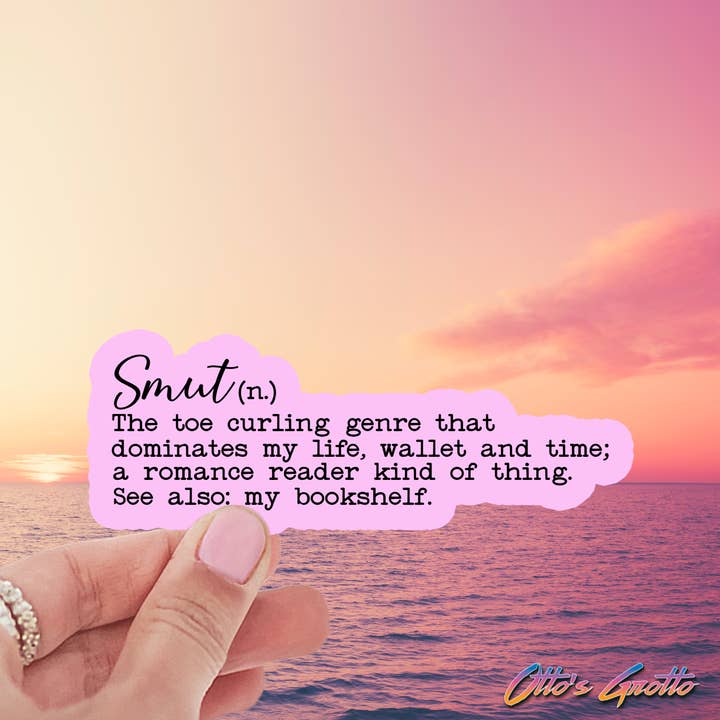 Smut Genre Definition Sticker - Romance Novel Lover for wholesale by Otto's Grotto