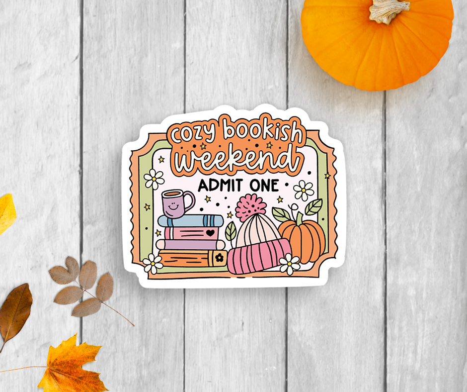 Expression Design Co – Großhandel Aufkleber – Cozy Bookish Weekend Herbst-Vinylaufkleber0