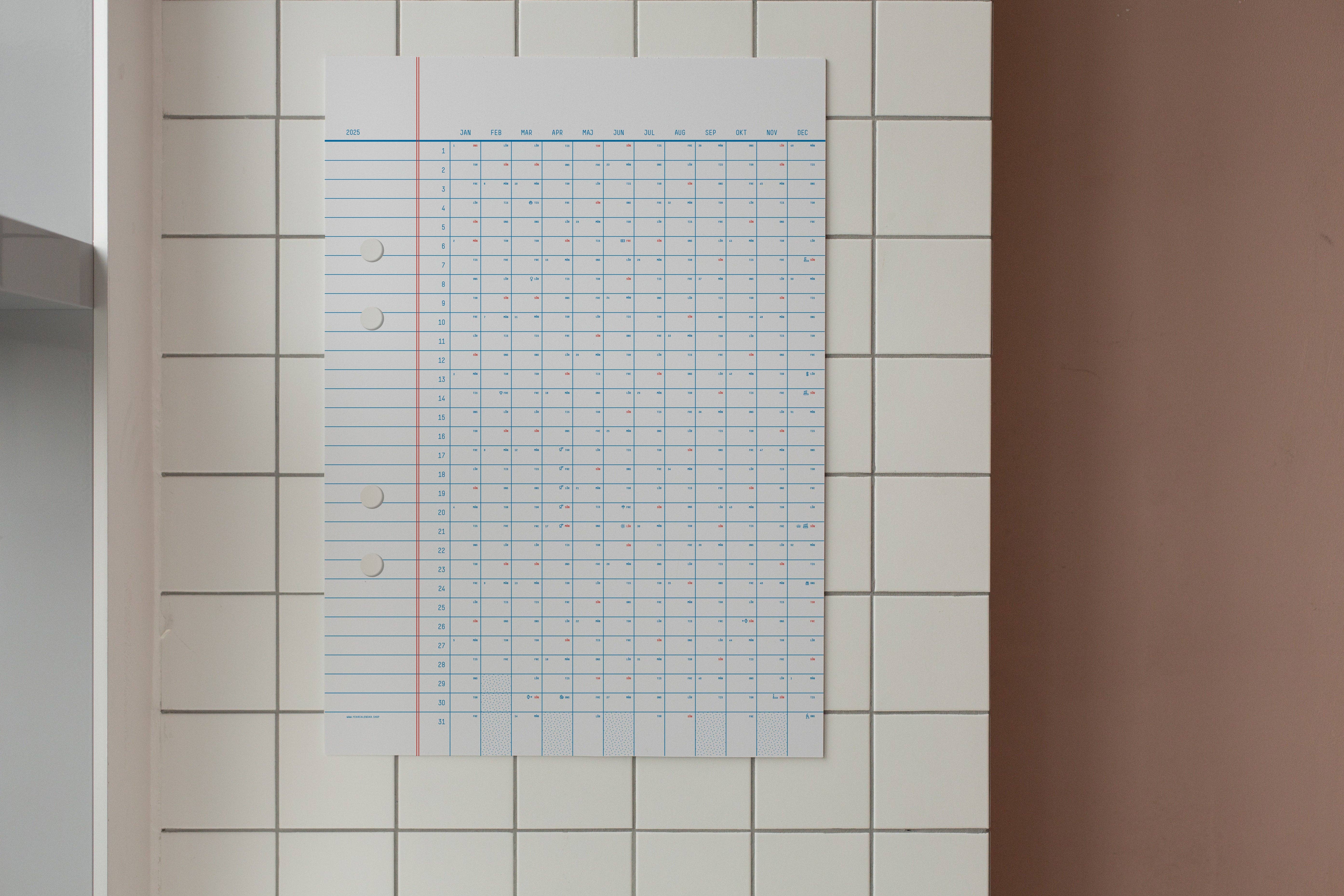 Yearcalendar - Wholesale Calendar - 2026 Classic Sweden Calendar 50x70cm4