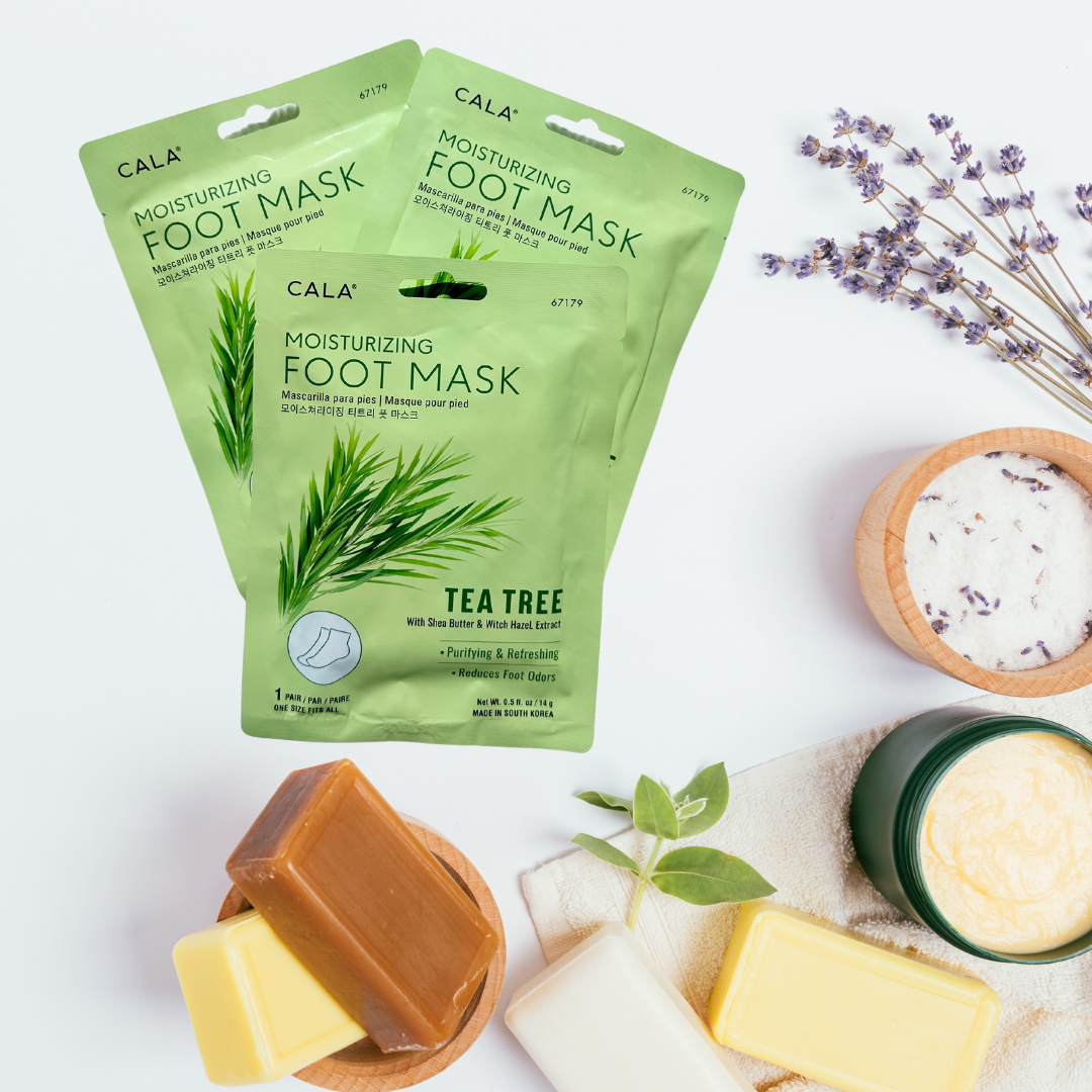 Best Beauty Group - Wholesale Foot Mask - CALA Tea Tree and Lavender Foot Mask Treatment0