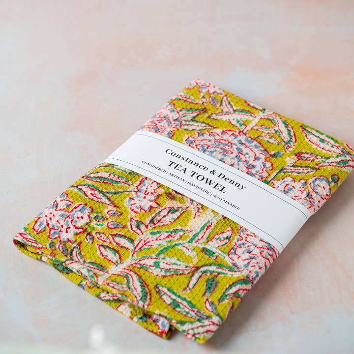 NEW EVERGREEN tea towel for wholesale by Constance & Denny